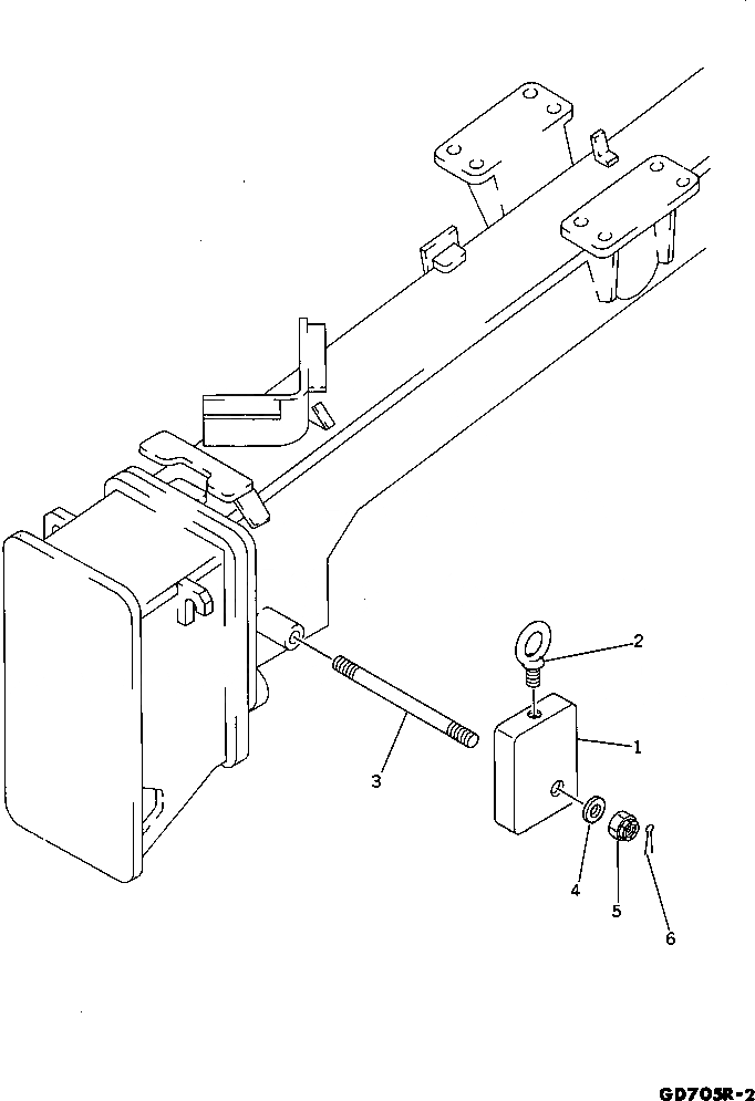 Схема запчастей Komatsu GD705R-2 - ПЕРЕДН. ГРУЗ ОПЦИОННЫЕ КОМПОНЕНТЫ