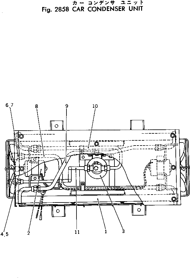 Схема запчастей Komatsu GD705R-2 - CAR КОНДЕНСАТОР БЛОК ОПЦИОННЫЕ КОМПОНЕНТЫ