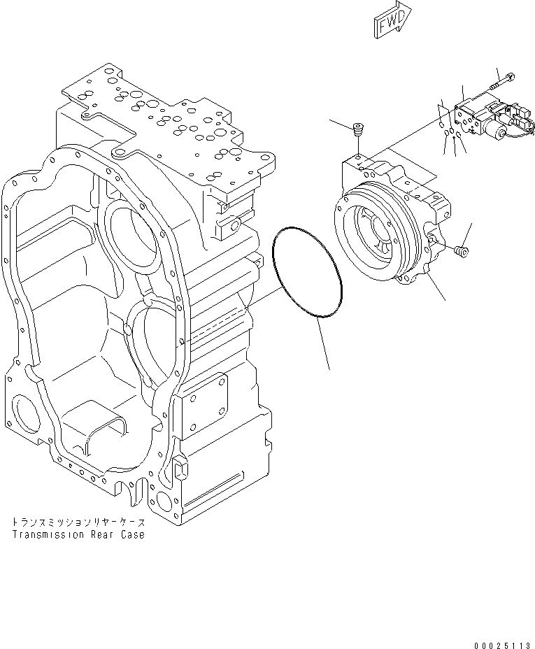 Схема запчастей Komatsu GD755-3 - ТРАНСМИССИЯ (УПРАВЛЯЮЩ. КЛАПАН) (/) ТРАНСМИССИЯ