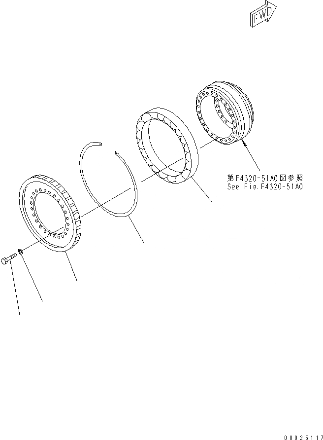 Схема запчастей Komatsu GD755-3 - ТРАНСМИССИЯ (ГИДРОТРАНСФОРМАТОР ВХОД) ТРАНСМИССИЯ