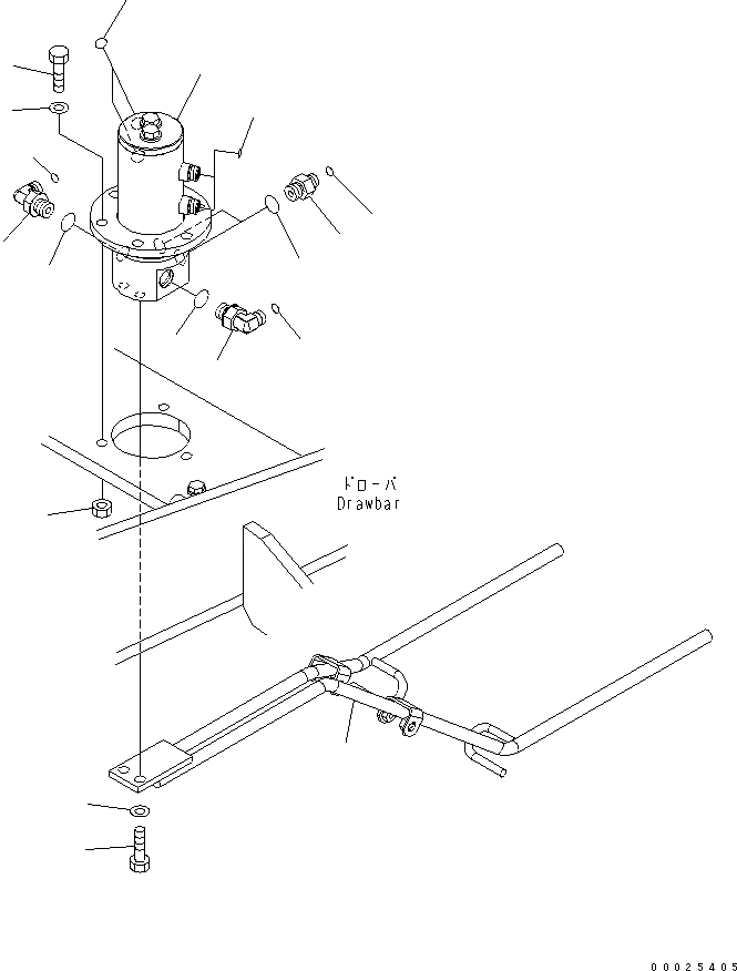 Схема запчастей Komatsu GD755-3 - КЛАПАН (ДЛЯ ГИДРОЛИНИЯ) (/) ГИДРАВЛИКА