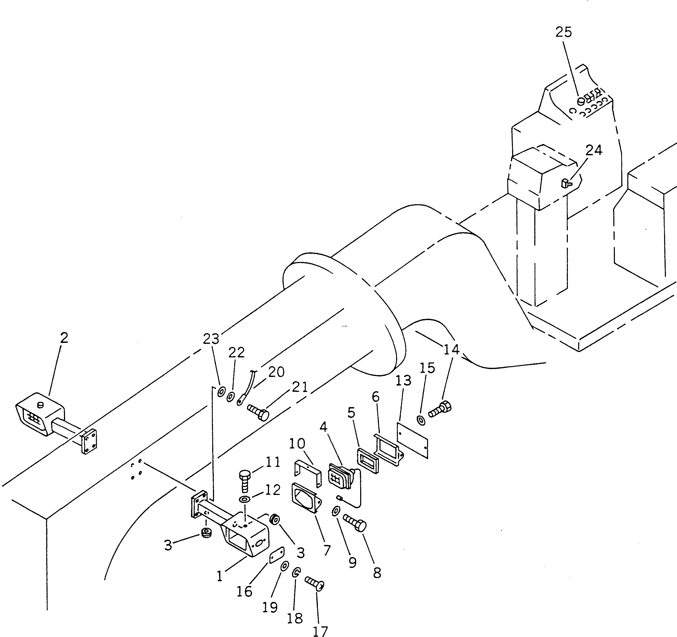 Схема запчастей Komatsu GD805A-1 - ГОЛОВНОЕ ОСВЕЩЕНИЕ КОМПОНЕНТЫ ДВИГАТЕЛЯ И ЭЛЕКТРИКА