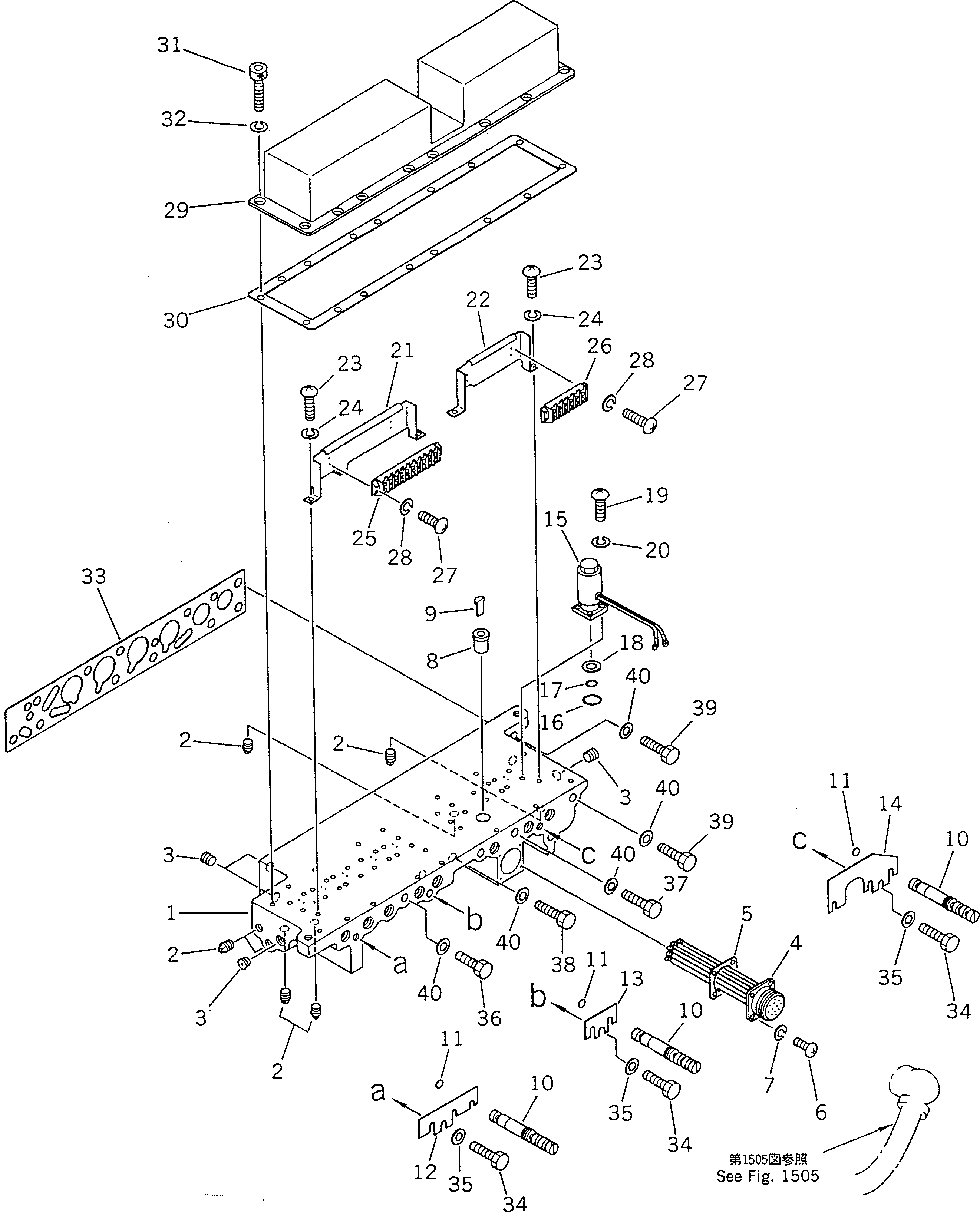 Схема запчастей Komatsu GD805A-1 - ТРАНСМИССИЯ (УПРАВЛЯЮЩ. КЛАПАН) (/)(№-) СИЛОВАЯ ПЕРЕДАЧА