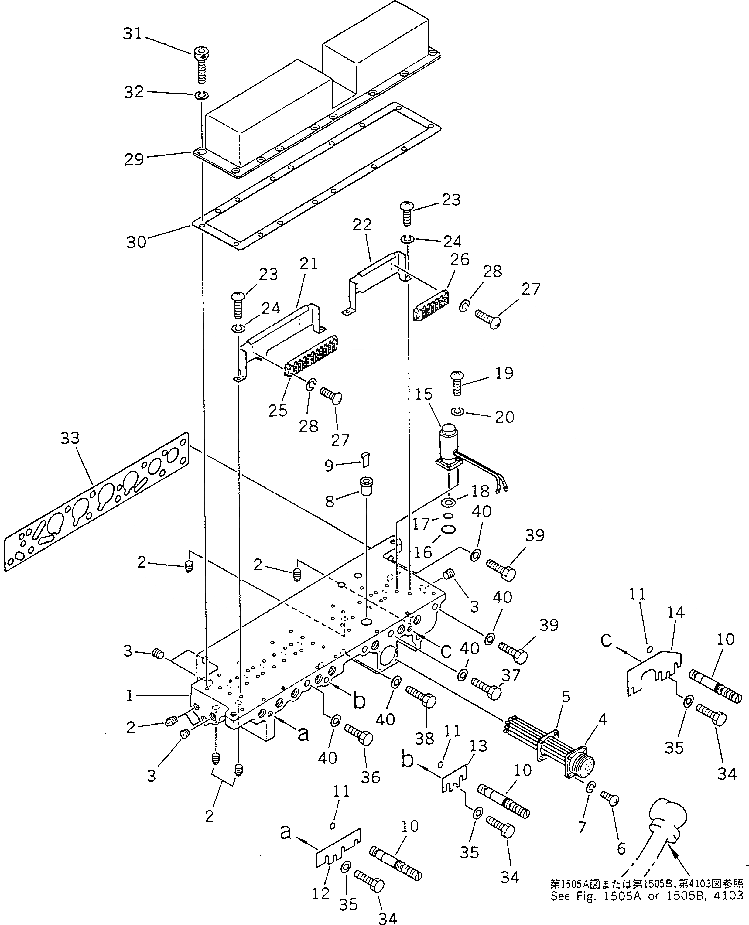 Схема запчастей Komatsu GD805A-1 - ТРАНСМИССИЯ (УПРАВЛЯЮЩ. КЛАПАН) (/)(№-) СИЛОВАЯ ПЕРЕДАЧА