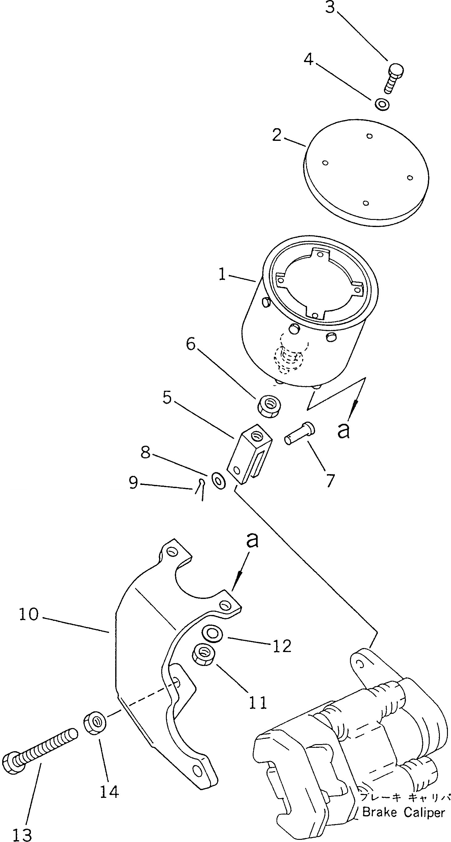 Схема запчастей Komatsu GD805A-1 - ПРУжИН. ЦИЛИНДР. (ДЛЯ СТОЯНОЧНЫЙ ТОРМОЗ) СИСТЕМА УПРАВЛЕНИЯ