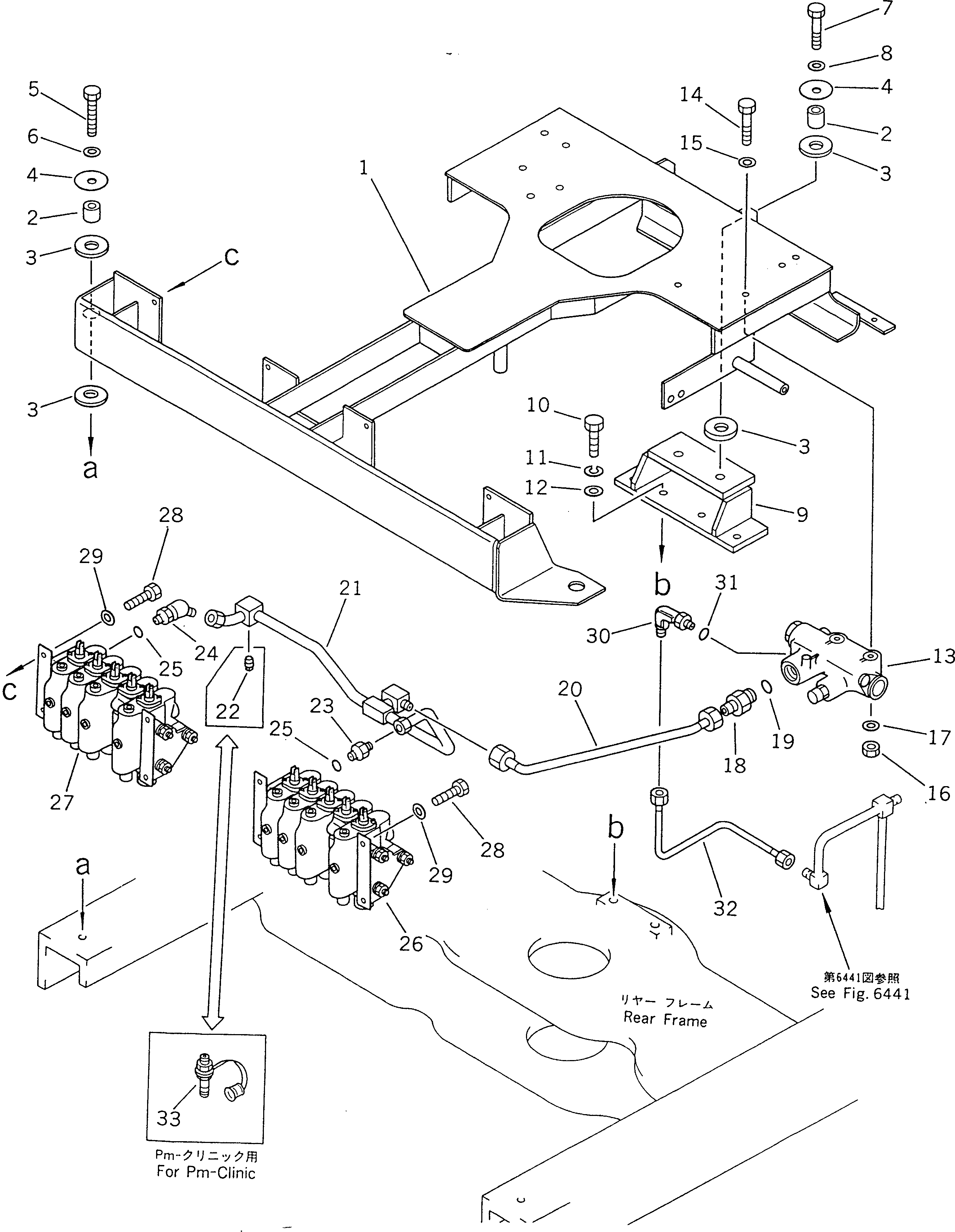 Схема запчастей Komatsu GD805A-1 - ГИДРОЛИНИЯ (КЛАПАН УПРАВЛ-Я ПОТОКОМ - УПРАВЛЯЮЩ. КЛАПАН)(№-) ГИДРАВЛИКА