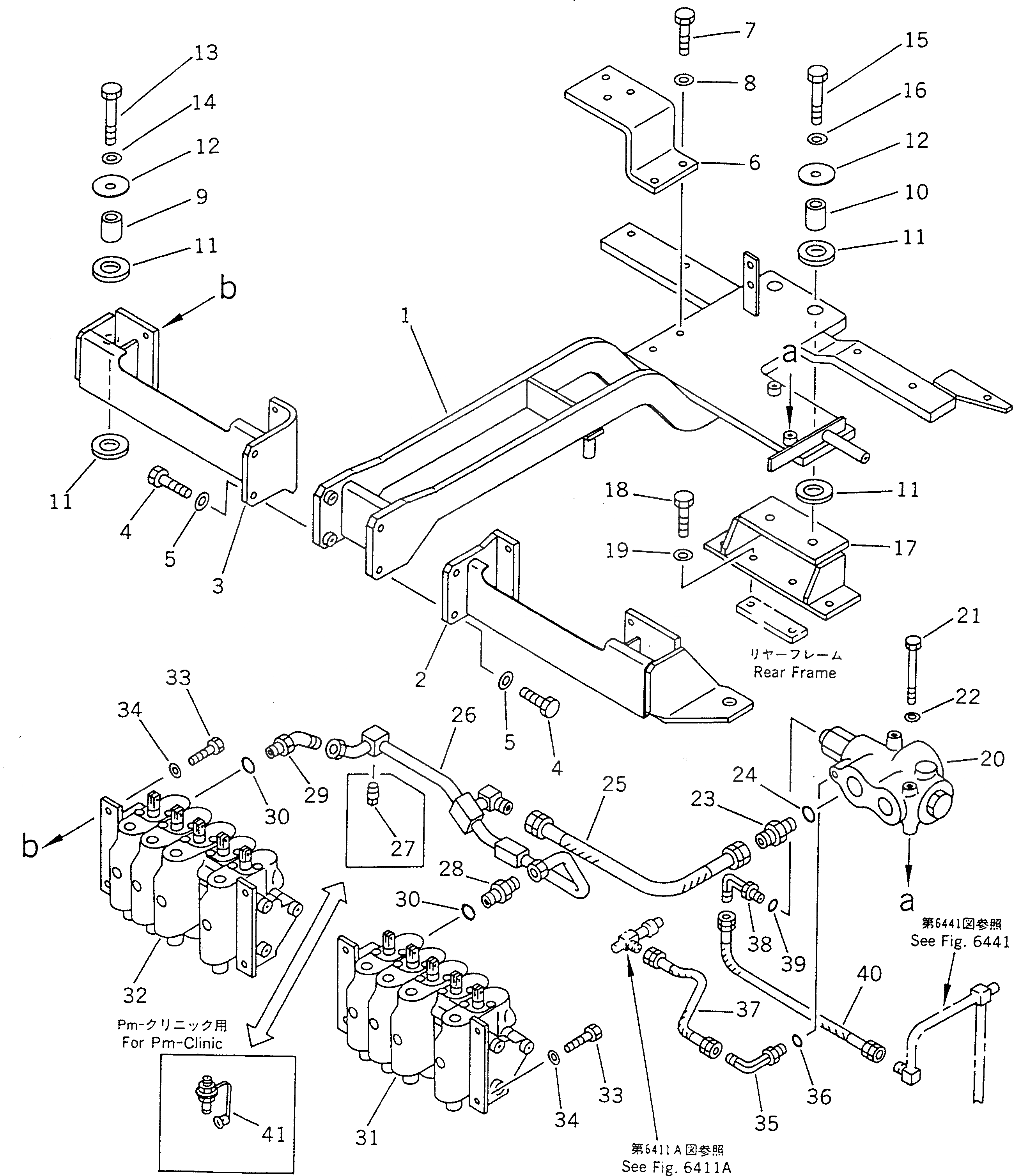 Схема запчастей Komatsu GD805A-1 - ГИДРОЛИНИЯ (КЛАПАН УПРАВЛ-Я ПОТОКОМ - УПРАВЛЯЮЩ. КЛАПАН)(№-) ГИДРАВЛИКА