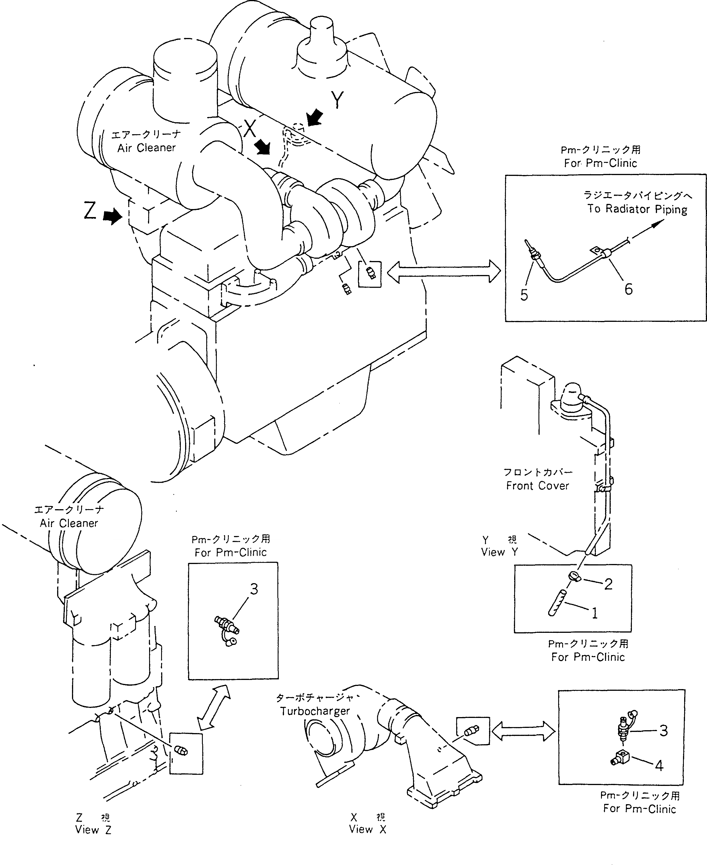 Схема запчастей Komatsu GD805A-1 - PRE ОБСЛУЖ. ЧАСТИ (ДЛЯ ДВИГАТЕЛЬ) МАРКИРОВКА¤ ИНСТРУМЕНТ И РЕМКОМПЛЕКТЫ