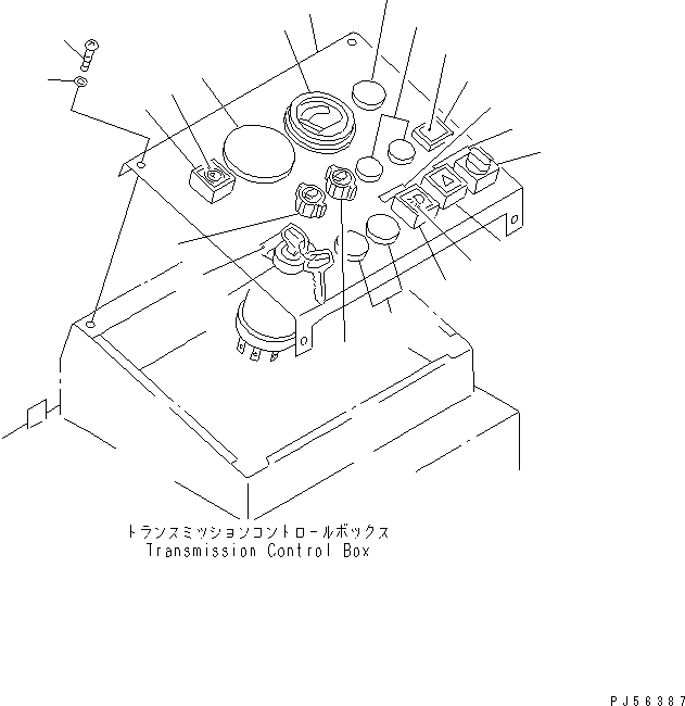 Схема запчастей Komatsu GD825A-2 - ПАНЕЛЬ ПРИБОРОВ (С АВАРИЙН. ПЕРЕКЛЮЧАТЕЛЬ)(№-) КОМПОНЕНТЫ ДВИГАТЕЛЯ И ЭЛЕКТРИКА