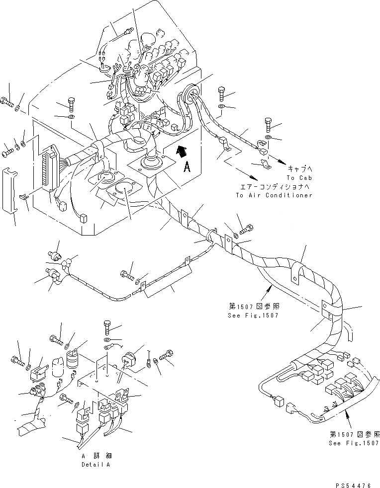 Схема запчастей Komatsu GD825A-2 - ЭЛЕКТРИКА (ЛИНИЯ ПАНЕЛИ ПРИБОРОВ)(№-) КОМПОНЕНТЫ ДВИГАТЕЛЯ И ЭЛЕКТРИКА