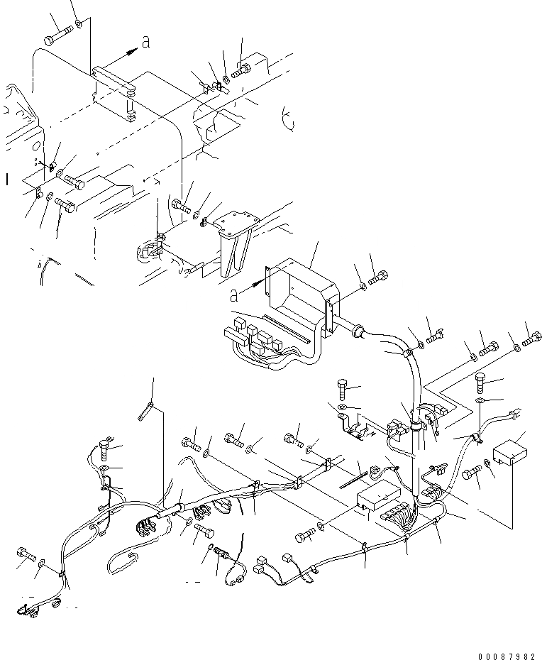 Схема запчастей Komatsu GD825A-2 - ЭЛЕКТРИКА (УПРАВЛ-Е ТРАНСМИССИЕЙ Э/ПРОВОДКА)(№-) КОМПОНЕНТЫ ДВИГАТЕЛЯ И ЭЛЕКТРИКА