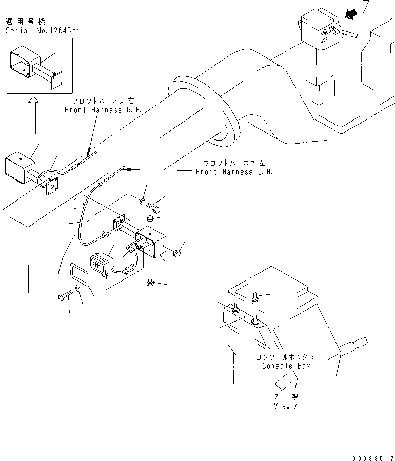 Схема запчастей Komatsu GD825A-2 - ГОЛОВНОЕ ОСВЕЩЕНИЕ (ПЕРЕДН. РАМА КРЕПЛЕНИЕ ТИП)(№-) КОМПОНЕНТЫ ДВИГАТЕЛЯ И ЭЛЕКТРИКА