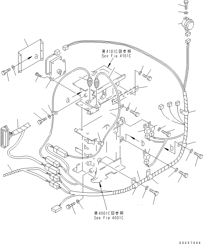 Схема запчастей Komatsu GD825A-2 - РЫЧАГ УПРАВЛ-Я ТРАНСМИССИЕЙ (ЭЛЕКТРИКА)(№-) СИСТЕМА УПРАВЛЕНИЯ