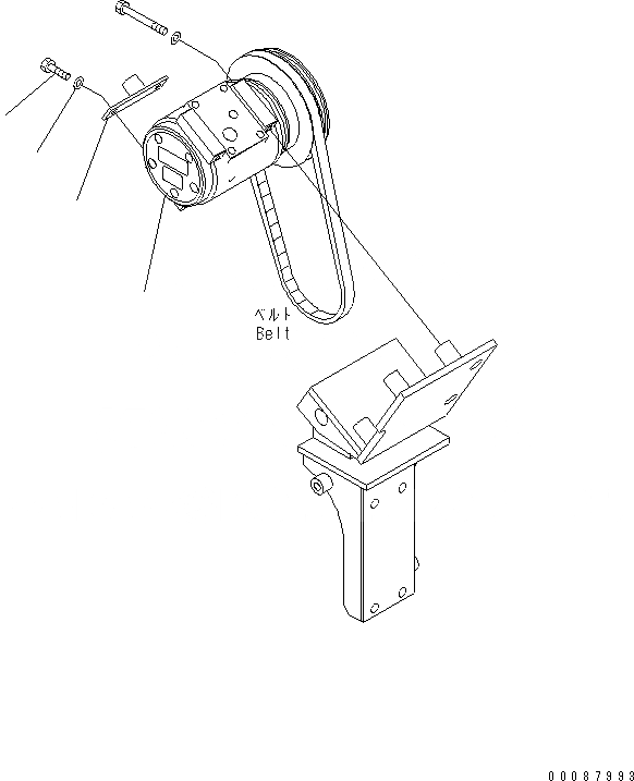 Схема запчастей Komatsu GD825A-2 - КОНДИЦ. ВОЗДУХА (/9) (КОМПРЕССОР)(№-) РАМА И ЧАСТИ КОРПУСА