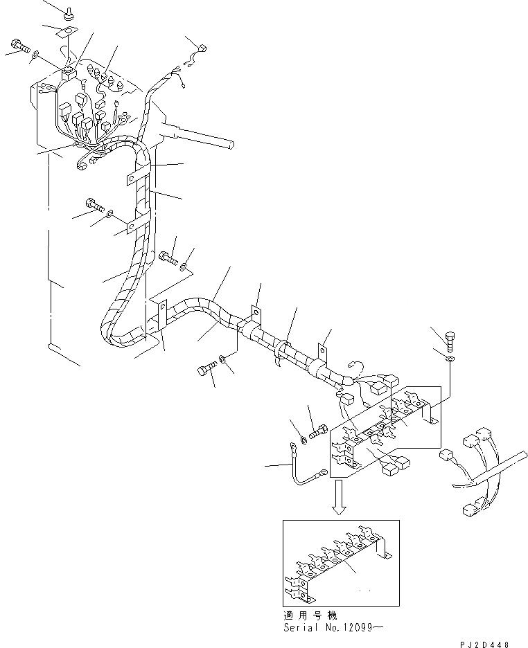 Схема запчастей Komatsu GD825A-2 - ЭЛЕКТРИКА (ЛИНИЯ ПАНЕЛИ МОНИТОРА)(№.-) КОМПОНЕНТЫ ДВИГАТЕЛЯ И ЭЛЕКТРИКА