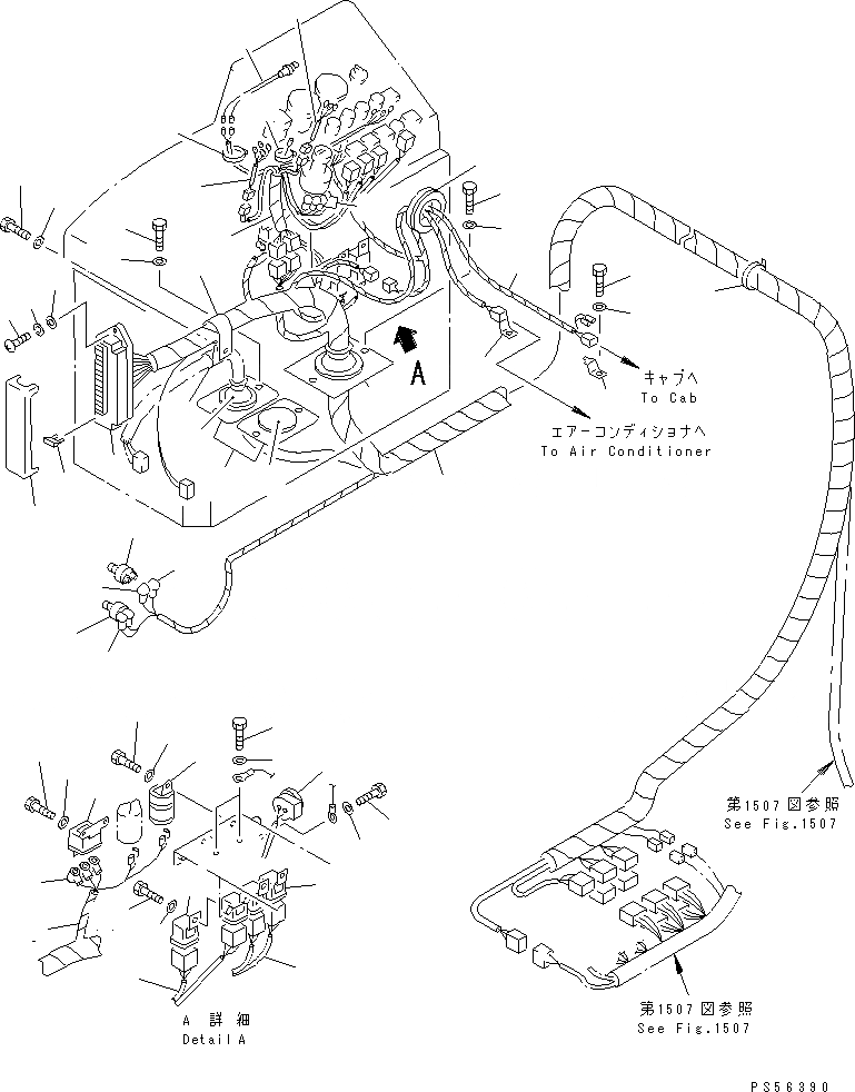 Схема запчастей Komatsu GD825A-2 - ЭЛЕКТРИКА (ЛИНИЯ ПАНЕЛИ ПРИБОРОВ)(№-) КОМПОНЕНТЫ ДВИГАТЕЛЯ И ЭЛЕКТРИКА