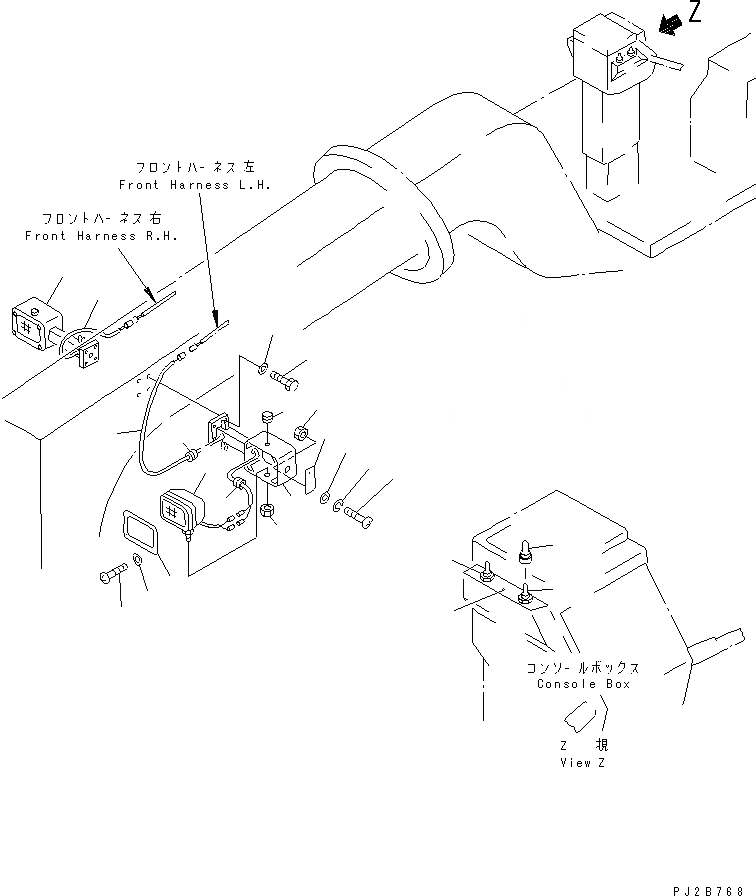 Схема запчастей Komatsu GD825A-2 - ГОЛОВНОЕ ОСВЕЩЕНИЕ (ПЕРЕДН. РАМА КРЕПЛЕНИЕ ТИП) КОМПОНЕНТЫ ДВИГАТЕЛЯ И ЭЛЕКТРИКА