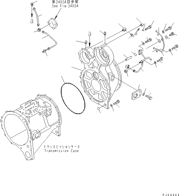 Схема запчастей Komatsu GD825A-2 - ТРАНСМИССИЯ (МЕХ-М ОТБОРА МОЩН-ТИ) (/)(№-98) СИЛОВАЯ ПЕРЕДАЧА