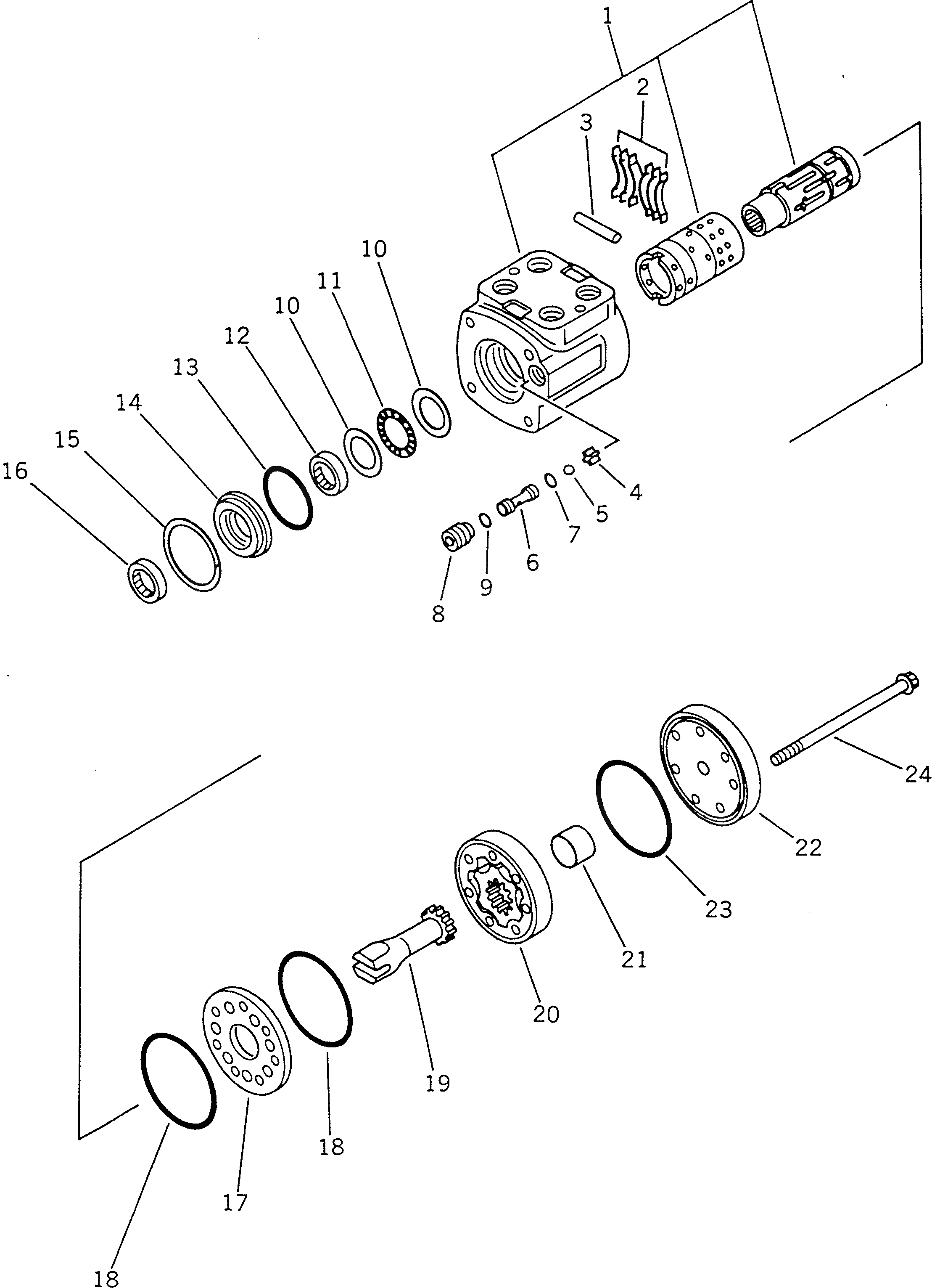 Схема запчастей Komatsu GD825A-2 - КЛАПАН РУЛЕВОГО УПРАВЛЕНИЯ СИЛОВАЯ ПЕРЕДАЧА