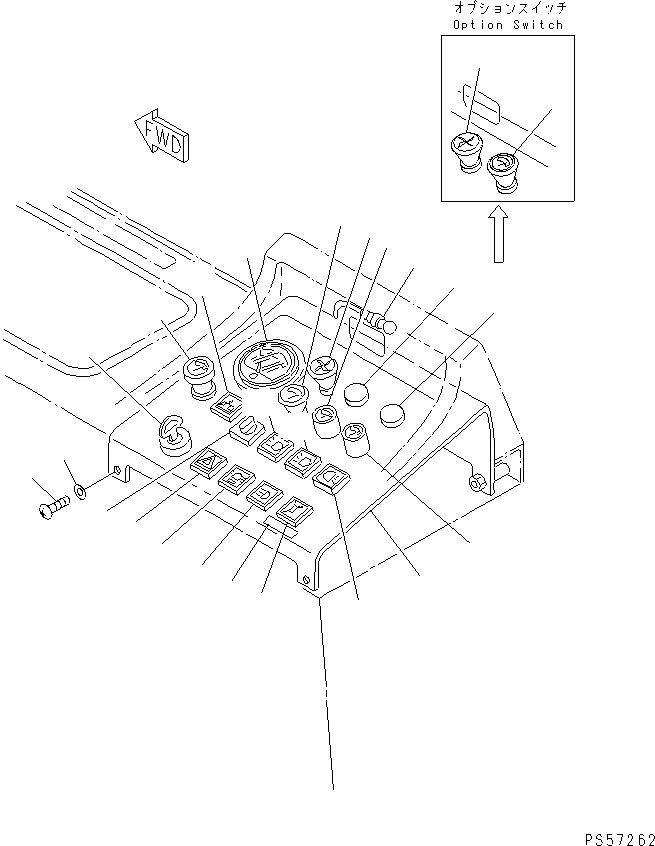 Схема запчастей Komatsu GH320-2 - ПАНЕЛЬ ПРИБОРОВ (С ОТВАЛ АККУМУЛЯТОР) (ДВОЙН. СПЕЦИФ-Я С ОТВАЛОМ)(№-) КОМПОНЕНТЫ ДВИГАТЕЛЯ И ЭЛЕКТРИКА