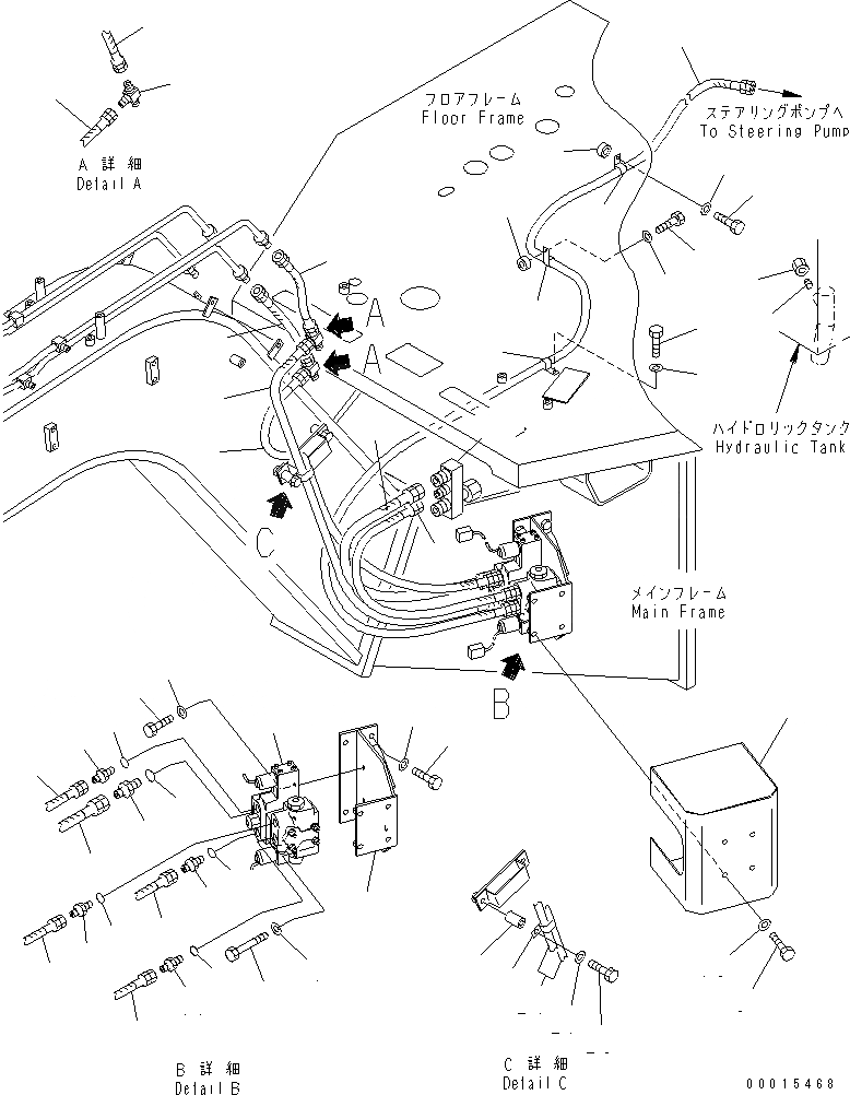 Схема запчастей Komatsu GH320-2 - ГИДРОЛИНИЯ (COMPOUND AUT. ОТВАЛ CNT. КЛАПАН) (COMPOUND AUT. ОТВАЛ CNT. СПЕЦ-Я.)(№-) ГИДРАВЛИКА