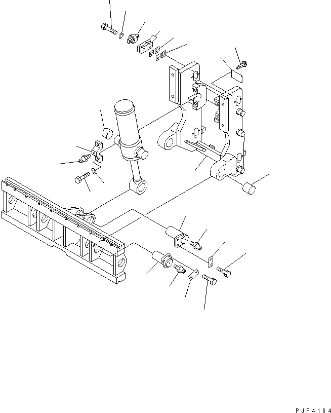 Схема запчастей Komatsu HFF302-1 - HINGED ВИЛЫ (РАМА) HINGED ВИЛЫ (ДЛЯ FREE VIEW МАЧТА)