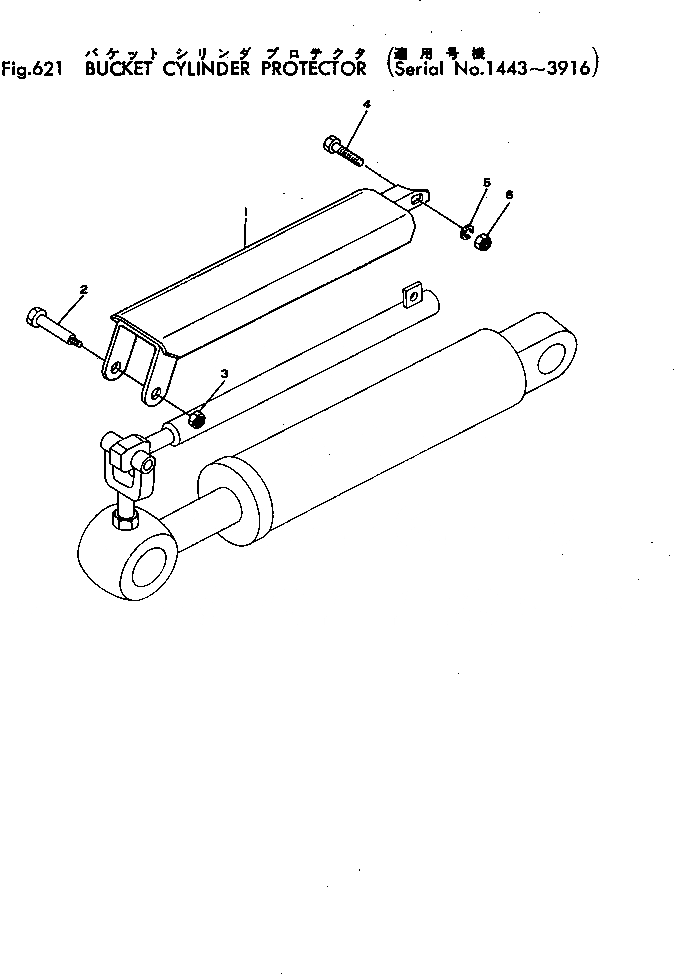Схема запчастей Komatsu JH60-1 - ЦИЛИНДР КОВША ПРОТЕКТОР(№-9) РАБОЧЕЕ ОБОРУДОВАНИЕ И ITS СИСТЕМА УПРАВЛЕНИЯ