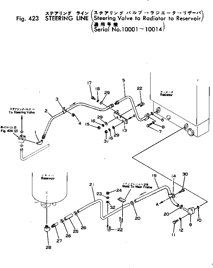 Схема запчастей Komatsu JH80C-1 - РУЛЕВ. УПРАВЛЕНИЕ ЛИНИЯ (КЛАПАН РУЛЕВОГО УПРАВЛЕНИЯ - РАДИАТОР - БАК)(№-) РУЛЕВ. УПРАВЛЕНИЕ И СИСТЕМА УПРАВЛЕНИЯ