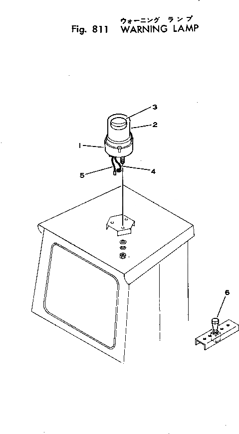 Схема запчастей Komatsu JH80C-1 - СИГНАЛЬН. ЛАМПА ОПЦИОННЫЕ КОМПОНЕНТЫ