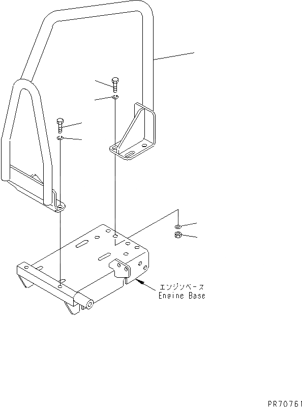 Схема запчастей Komatsu JP80-6 - КРЮК ОПЦИОННЫЕ КОМПОНЕНТЫ