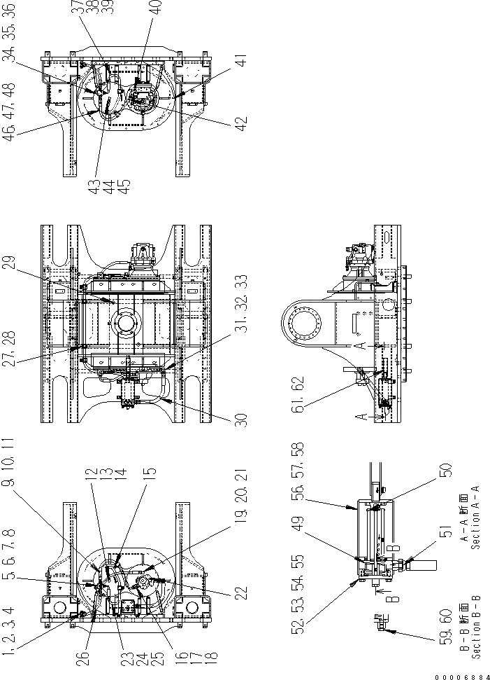 Схема запчастей Komatsu JT150-1 - ВИБРАТОР (ТРУБЫ ЛИНИЯ) ВИБРАТОР