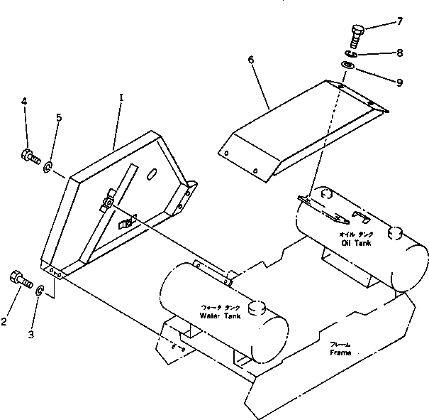Схема запчастей Komatsu JV06H-2 - COVER РАМА И ЧАСТИ КОРПУСА