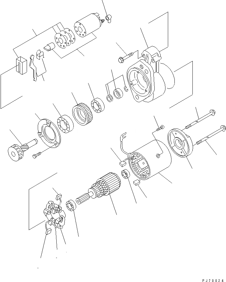 Схема запчастей Komatsu JV06H-3 - СТАРТЕР ДВИГАТЕЛЬ¤ КОМПОНЕНТЫ ДВИГАТЕЛЯ И ЭЛЕКТРИКА