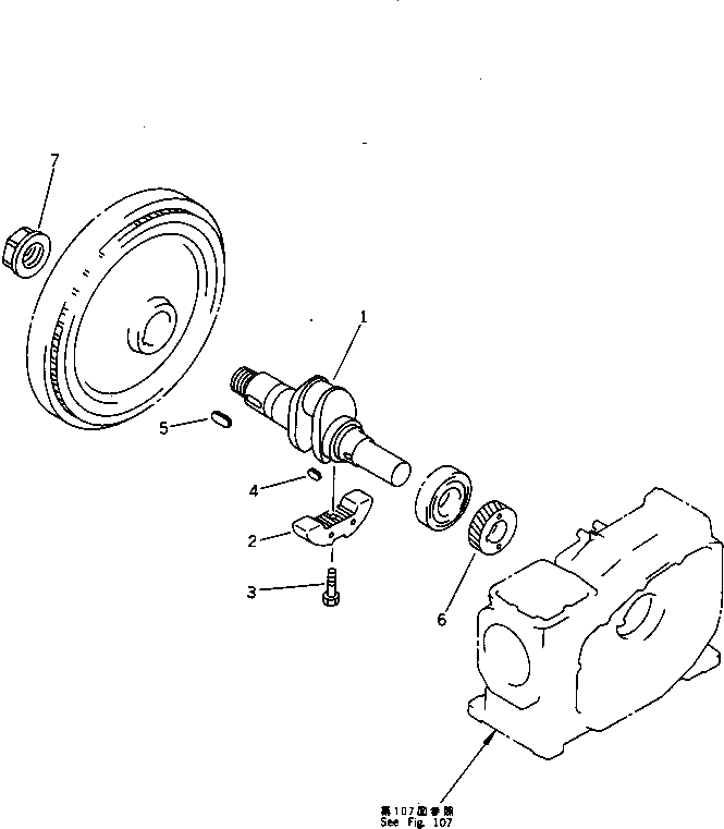 Схема запчастей Komatsu JV06HM-2 - КОЛЕНВАЛ ДВИГАТЕЛЬ¤ КОМПОНЕНТЫ ДВИГАТЕЛЯ И ЭЛЕКТРИКА