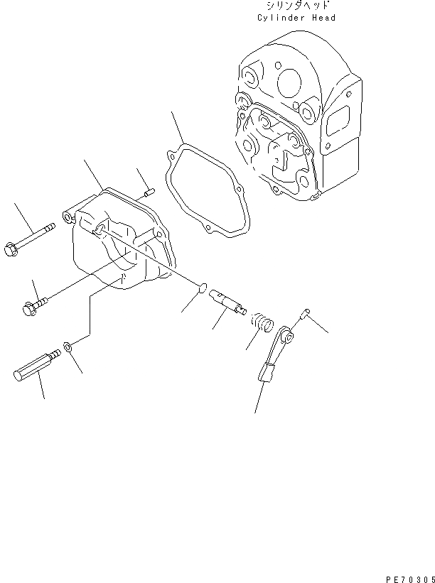 Схема запчастей Komatsu JV07HK-3 - КРЫШКА ДВИГАТЕЛЬ¤ КОМПОНЕНТЫ ДВИГАТЕЛЯ И ЭЛЕКТРИКА