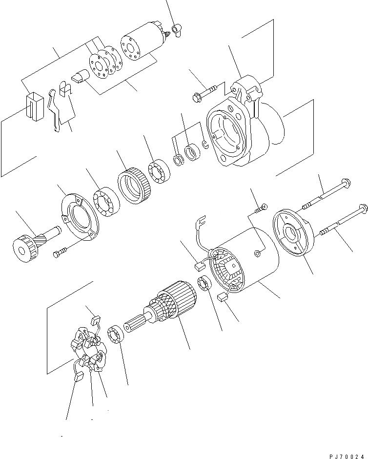 Схема запчастей Komatsu JV07HK-3 - СТАРТЕР ДВИГАТЕЛЬ¤ КОМПОНЕНТЫ ДВИГАТЕЛЯ И ЭЛЕКТРИКА