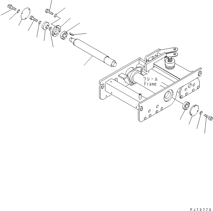 Схема запчастей Komatsu JV07HK-3 - ВИБРАЦИОННЫЙ ВАЛ РОЛИК И КОНЕЧНАЯ ПЕРЕДАЧА