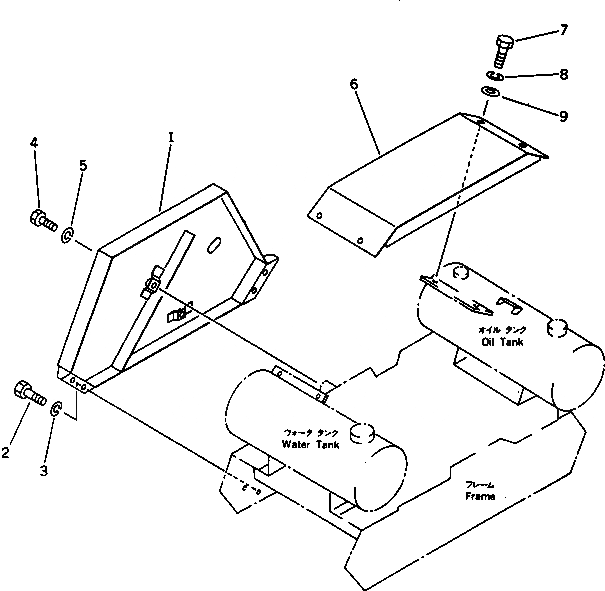 Схема запчастей Komatsu JV08HM-2 - COVER РАМА И ЧАСТИ КОРПУСА