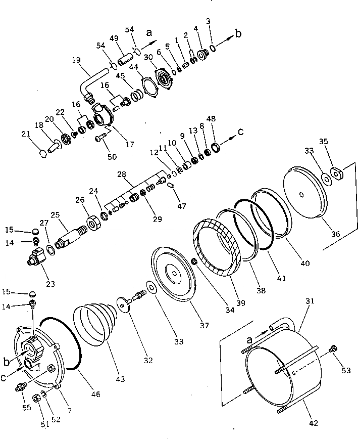 Схема запчастей Komatsu JV100A-1 - HYDROМАЧТАER(№-) РУЛЕВ. УПРАВЛЕНИЕ И СИСТЕМА УПРАВЛЕНИЯS