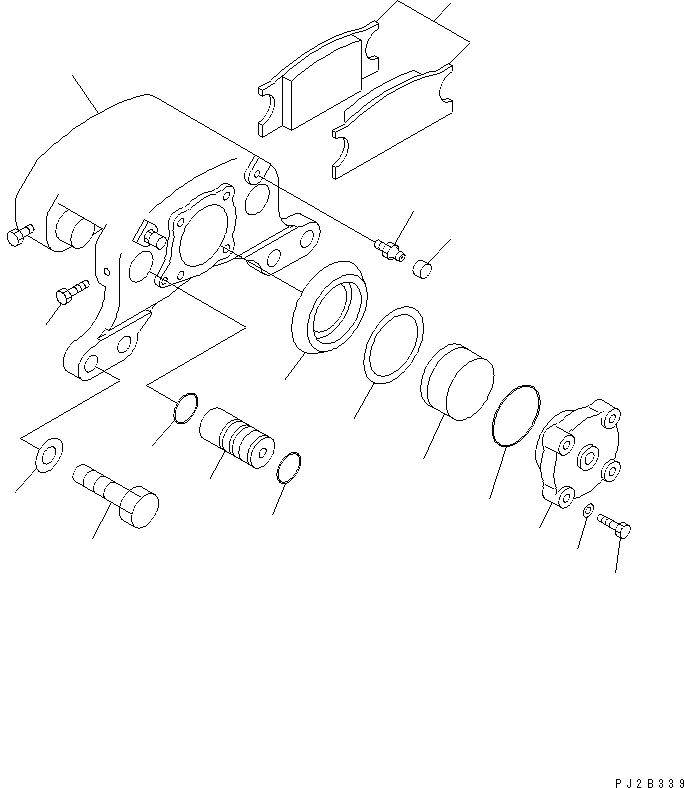 Схема запчастей Komatsu JV100A-2T - BYPASS КЛАПАН РЫЧАГ УПРАВЛ-Я РУЛЕВ. УПРАВЛЕНИЕ И СИСТЕМА УПРАВЛЕНИЯ