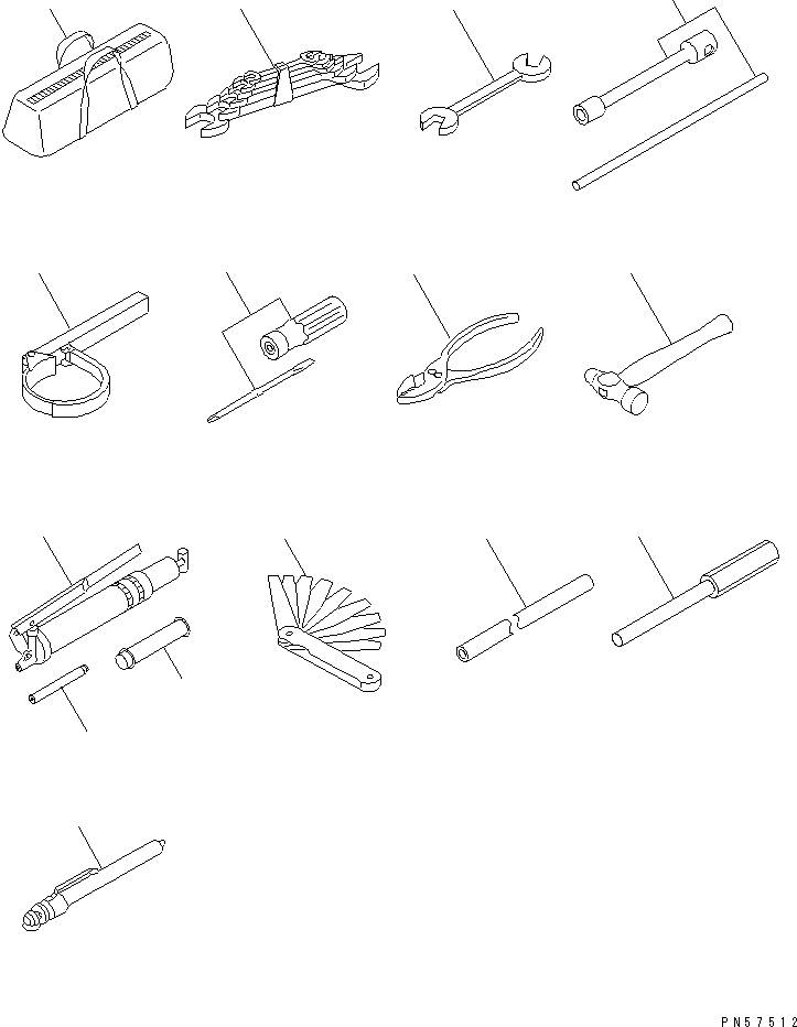 Схема запчастей Komatsu JV100A-2T - ИНСТРУМЕНТ МАРКИРОВКА И ИНСТРУМЕНТ