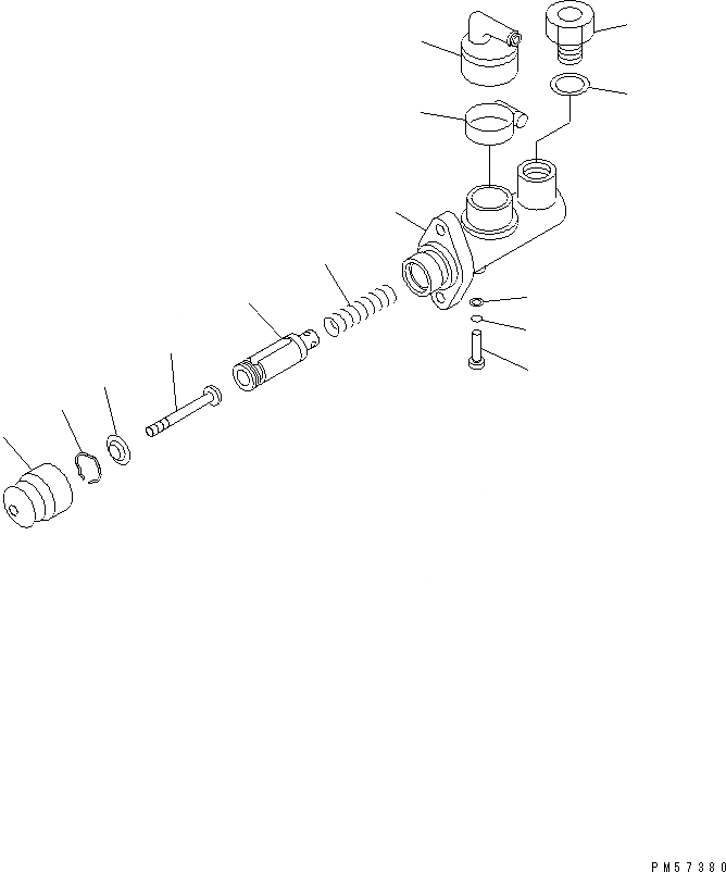 Схема запчастей Komatsu JV100WA-2T - ТОРМОЗ. ГЛАВН. ЦИЛИНДР РУЛЕВ. УПРАВЛЕНИЕ И СИСТЕМА УПРАВЛЕНИЯ