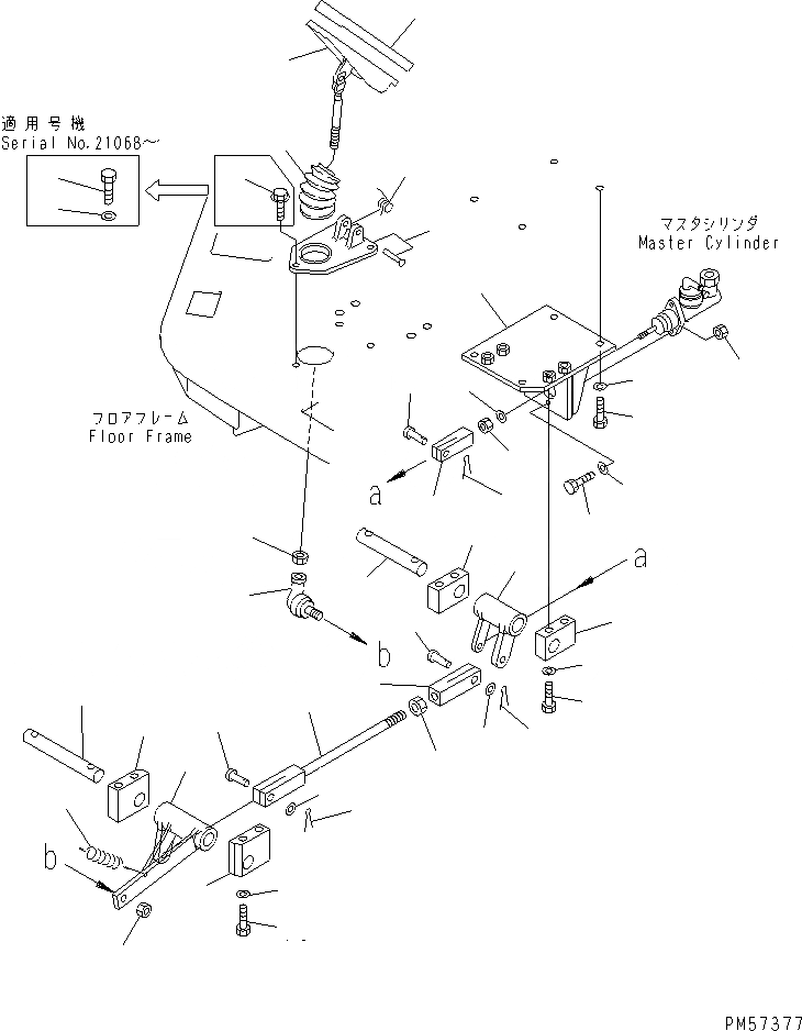 Схема запчастей Komatsu JV100WA-2 - ПЕДАЛЬ ТОРМОЗА И МЕХАНИЗМ РУЛЕВ. УПРАВЛЕНИЕ И СИСТЕМА УПРАВЛЕНИЯS