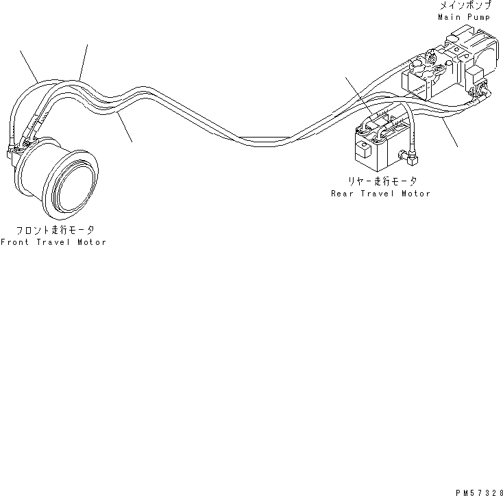 Схема запчастей Komatsu JV100WA-2 - ЧАСТИ ДЛЯ ПЕРИОДИЧ. ЗАМЕНЫ (МОТОР ХОДА ШЛАНГИ) ЧАСТИ BOOK