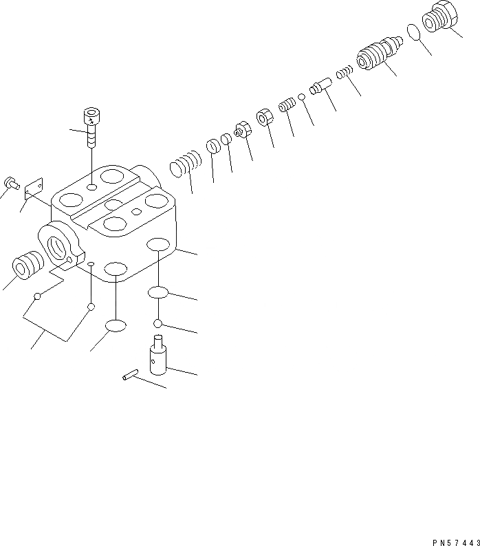Схема запчастей Komatsu JV100WP-2T - КЛАПАН РУЛЕВОГО УПРАВЛЕНИЯ (/) СИЛОВАЯ ПЕРЕДАЧА