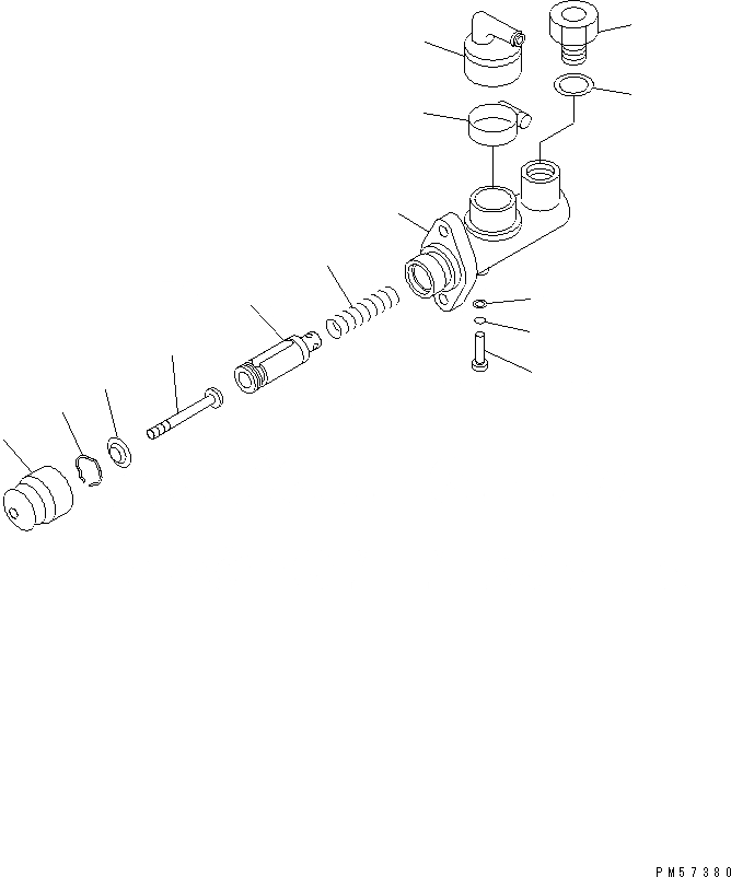 Схема запчастей Komatsu JV100WP-2T - ТОРМОЗ. ГЛАВН. ЦИЛИНДР РУЛЕВ. УПРАВЛЕНИЕ И СИСТЕМА УПРАВЛЕНИЯ