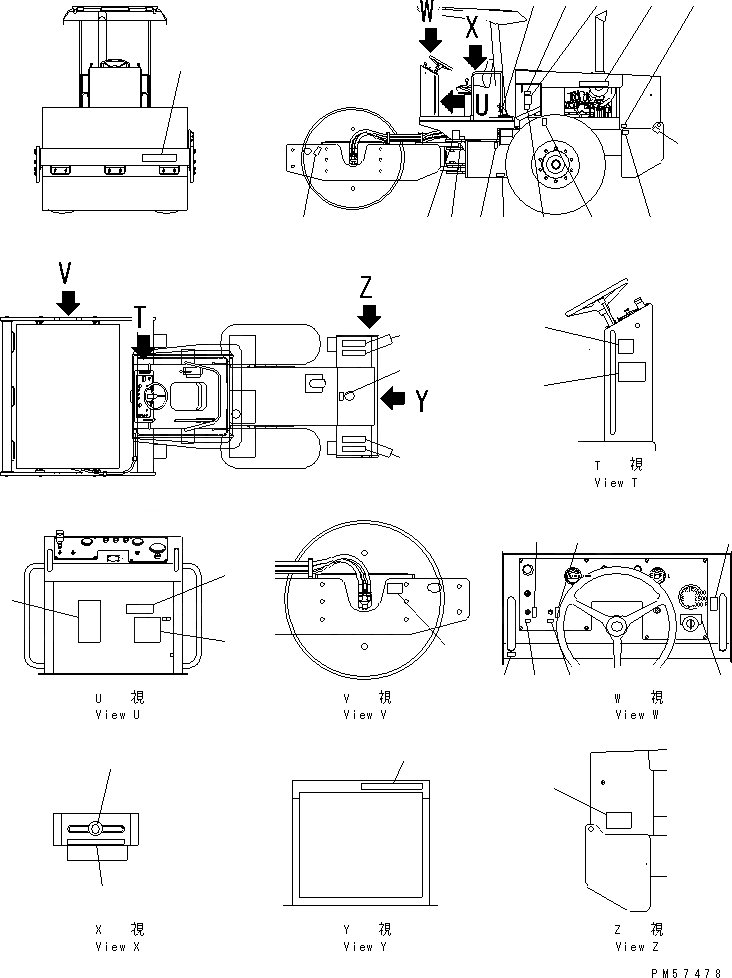 Схема запчастей Komatsu JV100WP-2T - МАРКИРОВКА МАРКИРОВКА И ИНСТРУМЕНТ