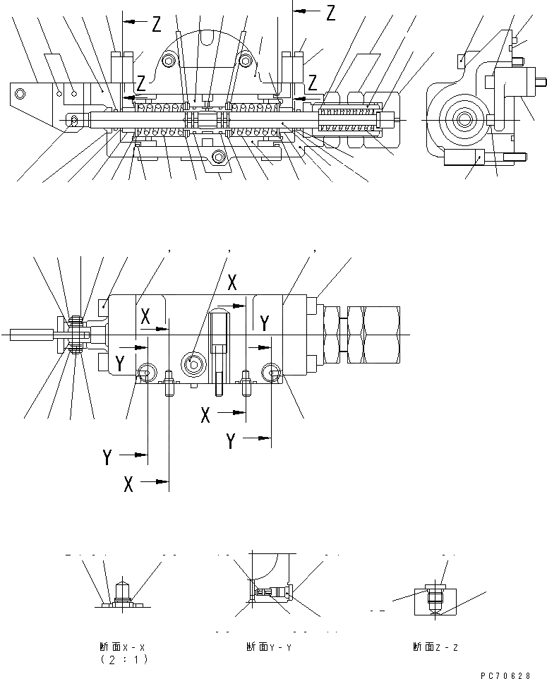 Схема запчастей Komatsu JV25CR-7 - HST НАСОС (/) (УПРАВЛ-Е ЦИЛИНДР) УПРАВЛ-Е РАБОЧИМ ОБОРУДОВАНИЕМ