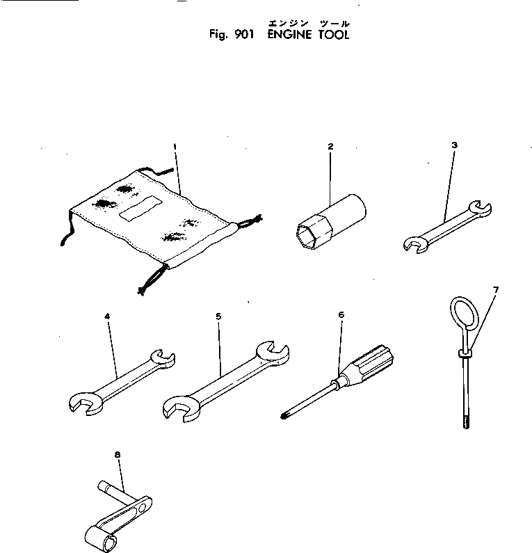 Схема запчастей Komatsu JV32W-1 - ДВИГАТЕЛЬ ИНСТРУМЕНТ ИНСТРУМЕНТ И РЕМКОМПЛЕКТЫ