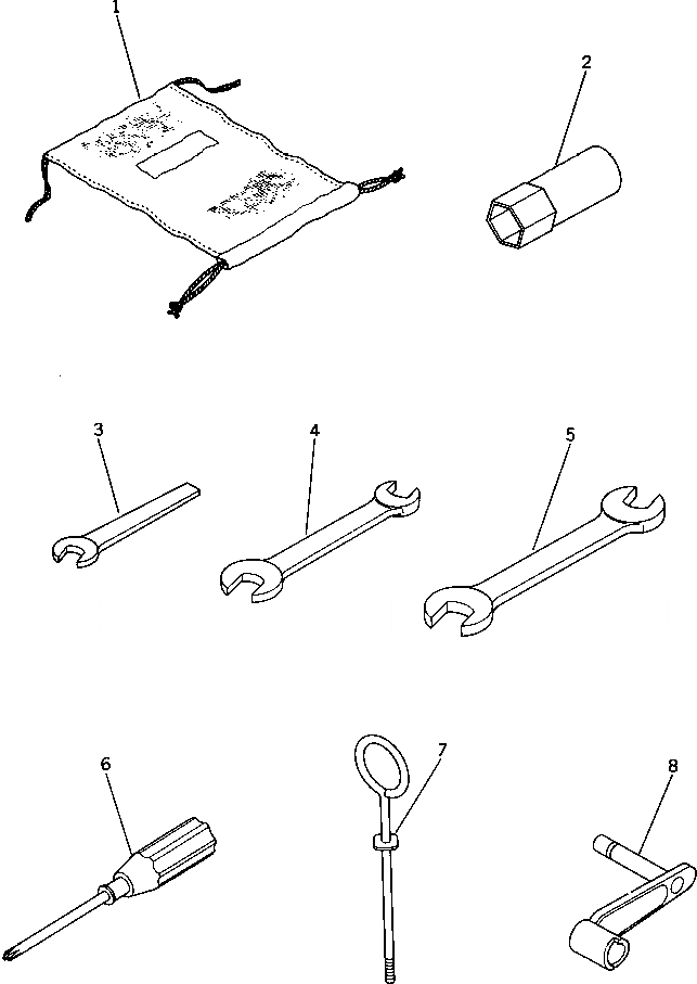 Схема запчастей Komatsu JV32W-2 - ДВИГАТЕЛЬ ИНСТРУМЕНТ ИНСТРУМЕНТ И РЕМКОМПЛЕКТЫ